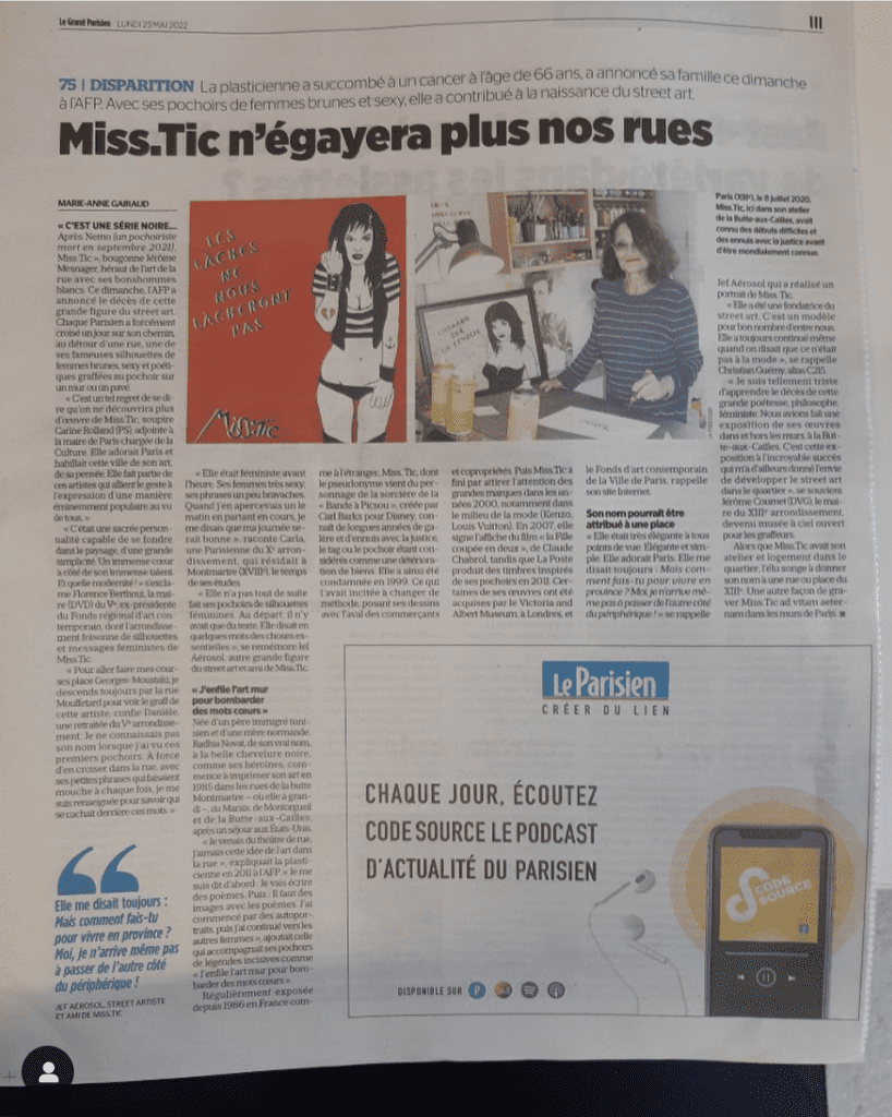 Miss.Tic n`egayera plus nos rues